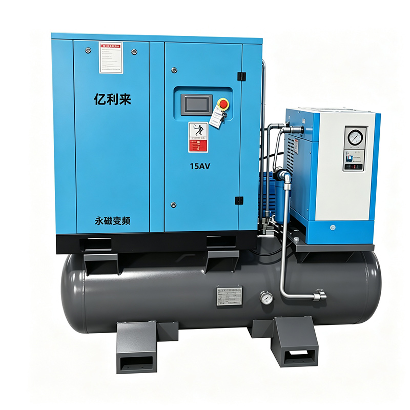 Compressore d'aria VSD da 11 kW 8 bar 4 in 1 PM