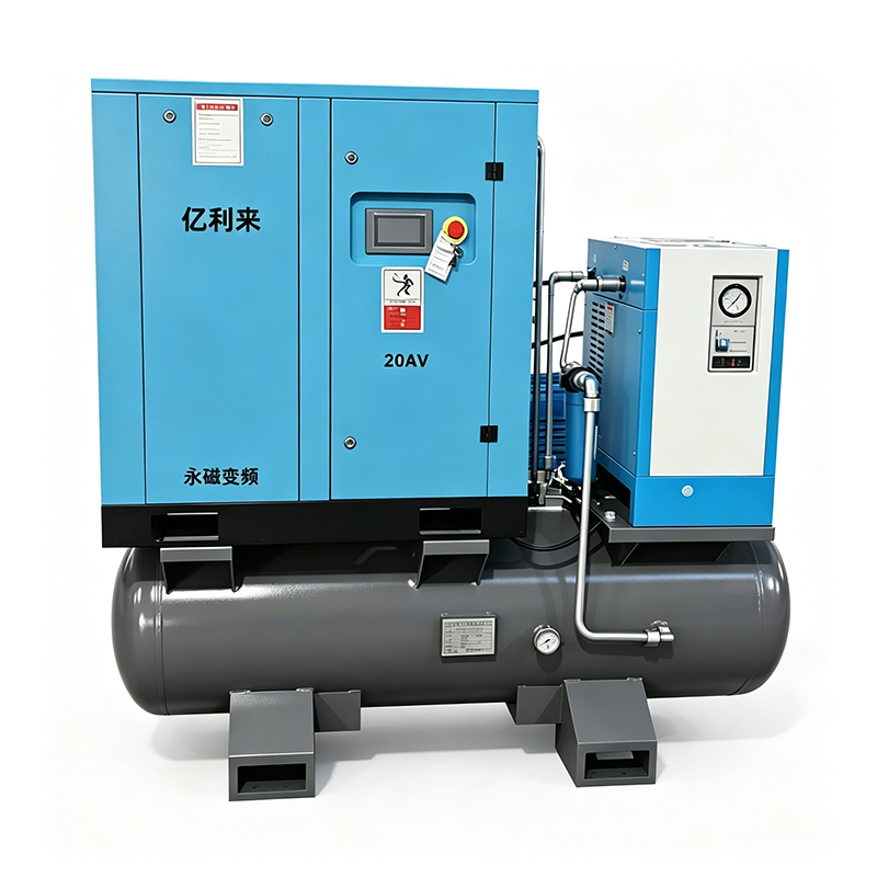 Compressore d'aria VSD da 15 kW 8 bar 4 in 1 PM
