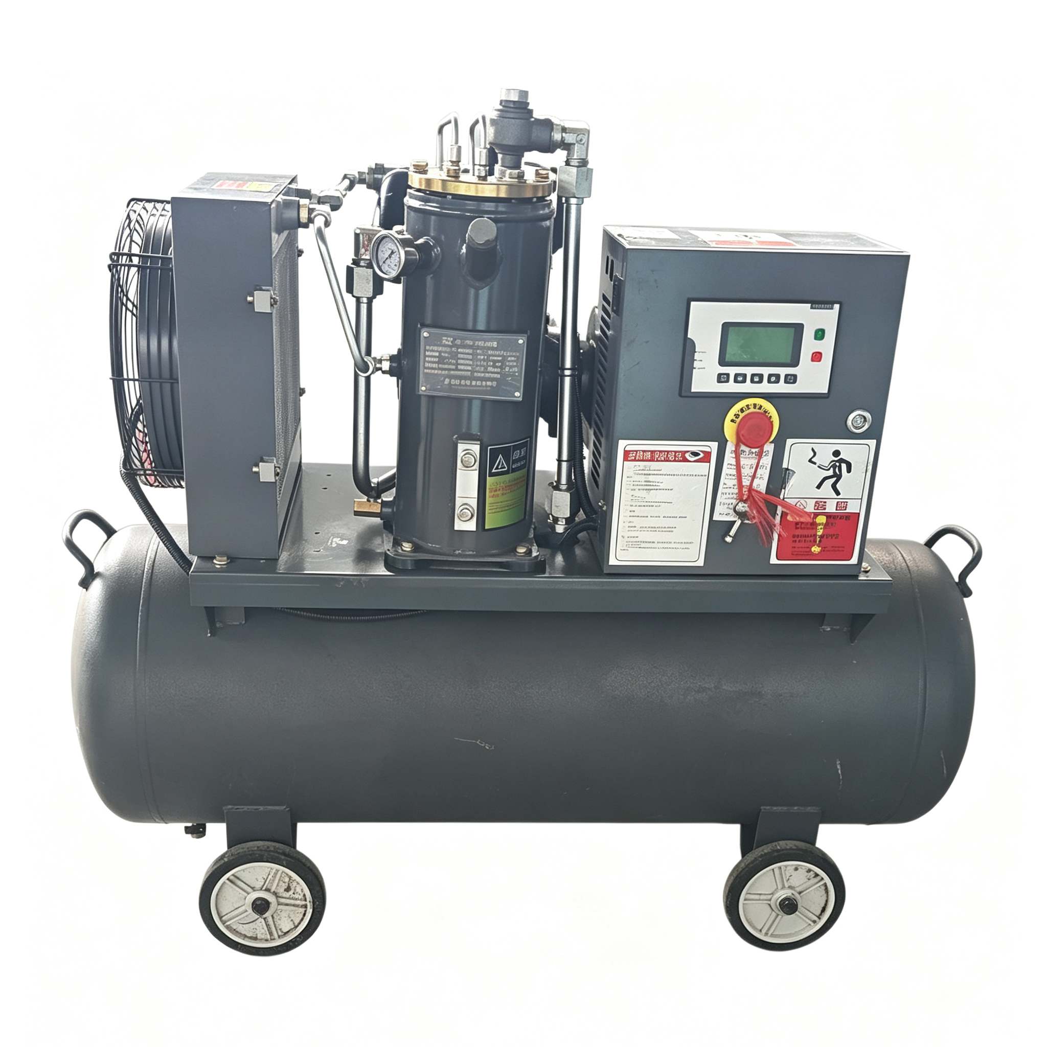 Compressore d'aria monostadio a velocità fissa montato su serbatoio da 4,5 kW e 8 bar