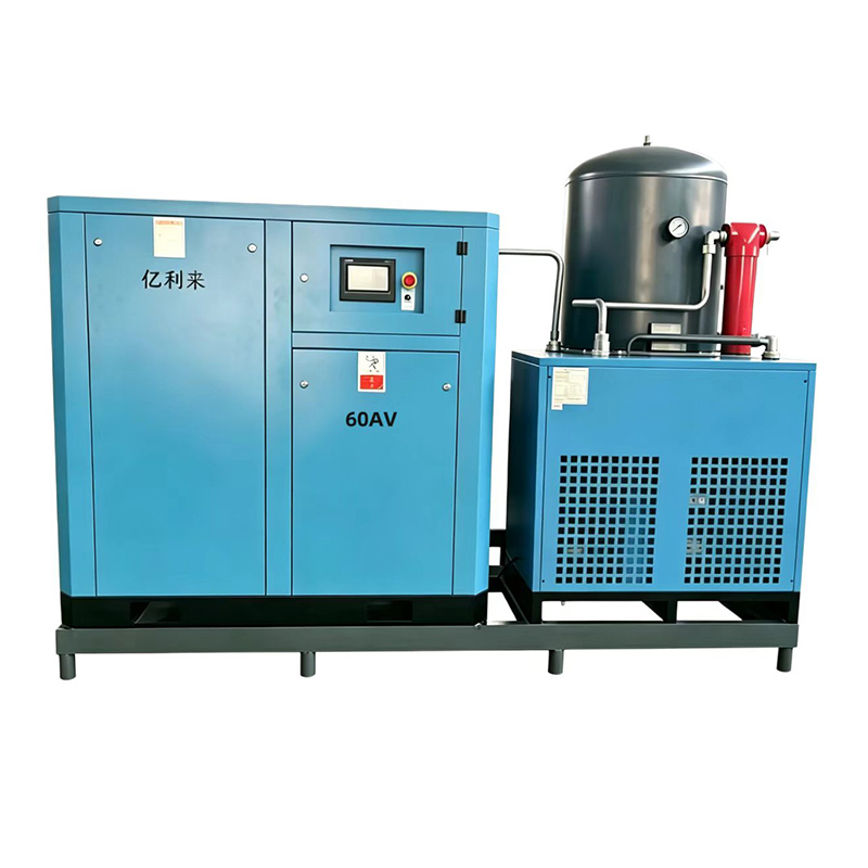 Compressore d'aria monostadio a velocità fissa montato su skid da 45 kW e 8 barre