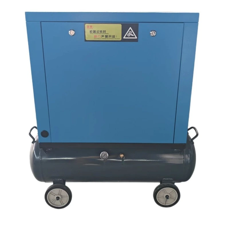Compressore d'aria monostadio VSD montato su serbatoio da 7,5 kW e 8 bar